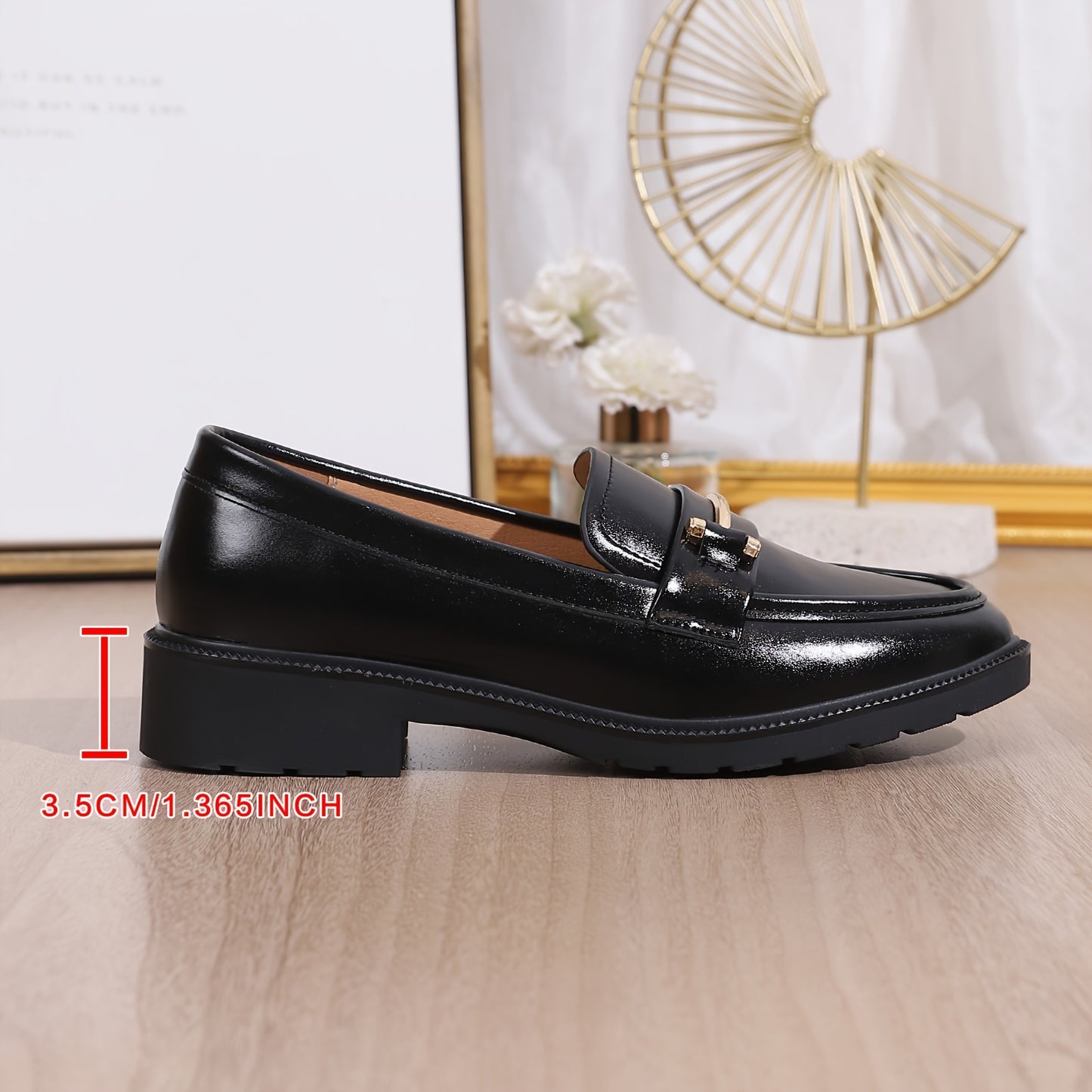 BUCKY – Damen All-Match Loafer mit Schnallendekor