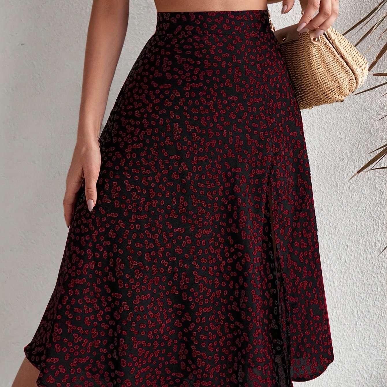 BLOOM – Boho-Chic High-Waist Midi-Rock