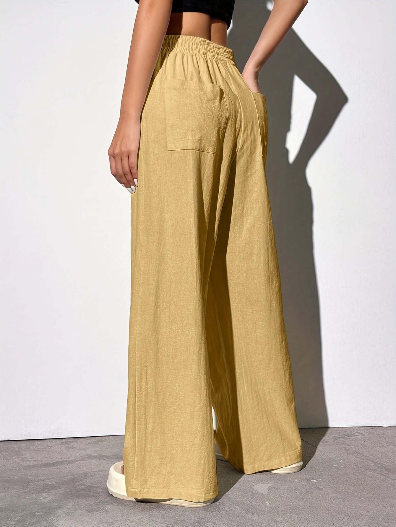 EZRA – Gerade-Hose mit Gummibund & Taschen