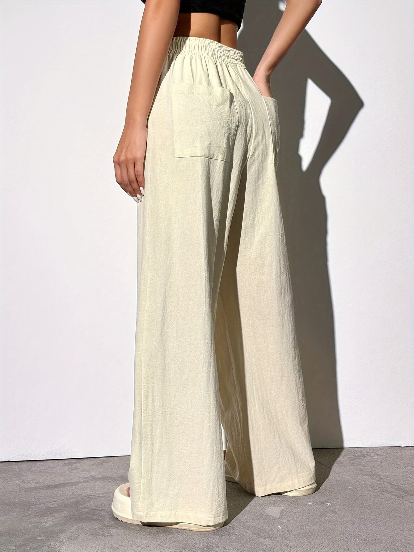 EZRA – Gerade-Hose mit Gummibund & Taschen