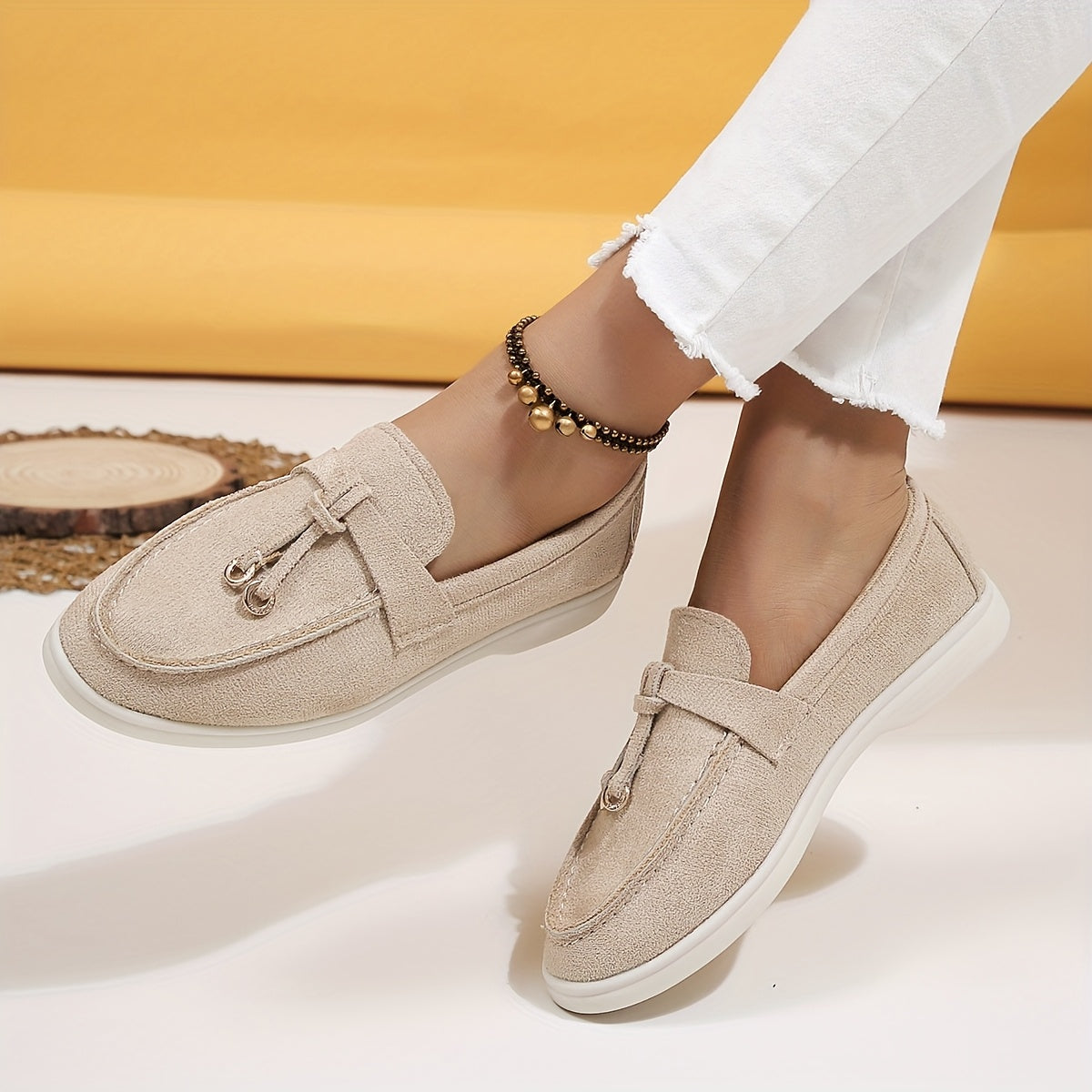 TASSY – Slip-On Loafers mit Troddel-Detail