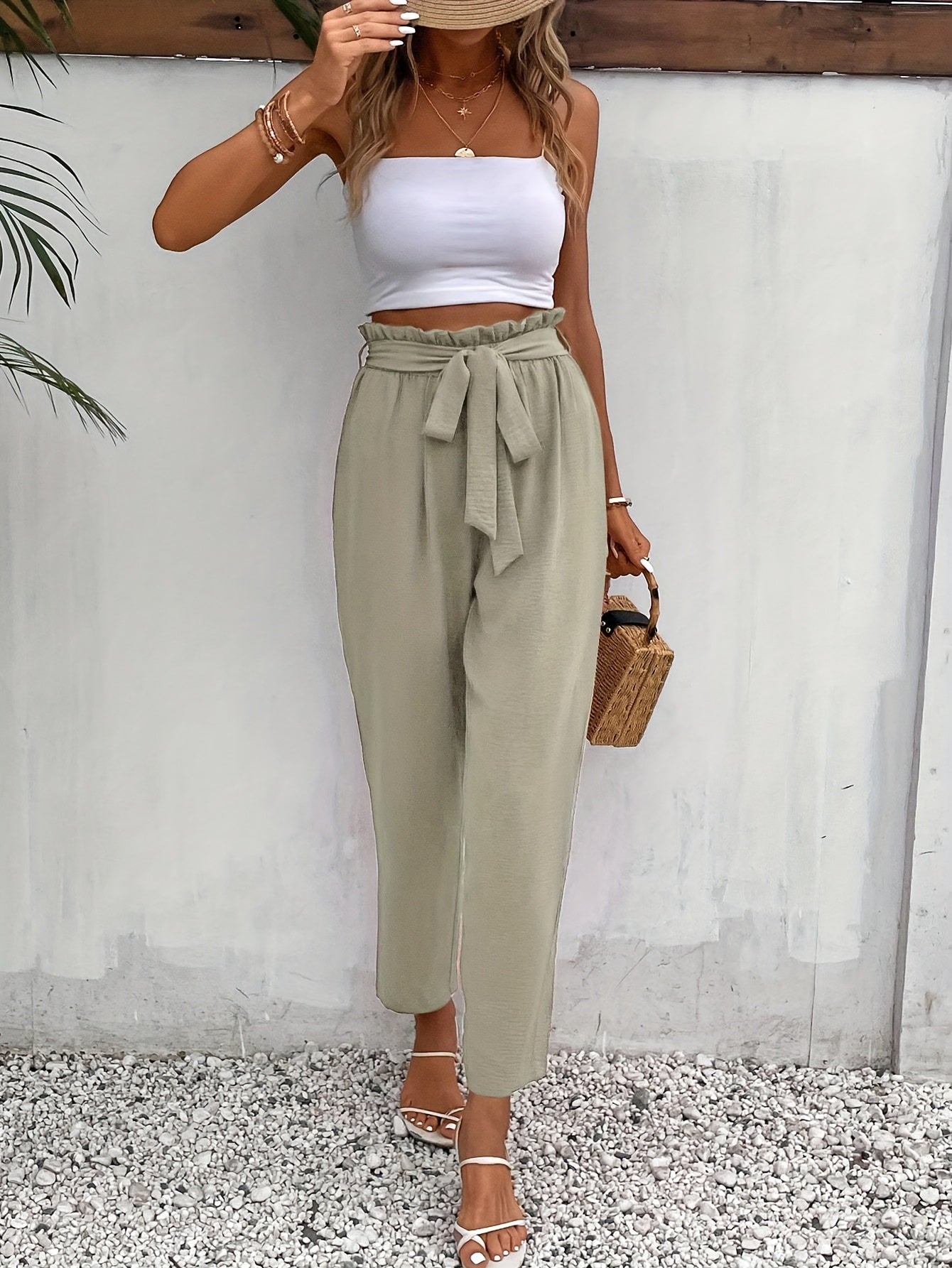 BOWY – Karottenhose mit Schleifendetail