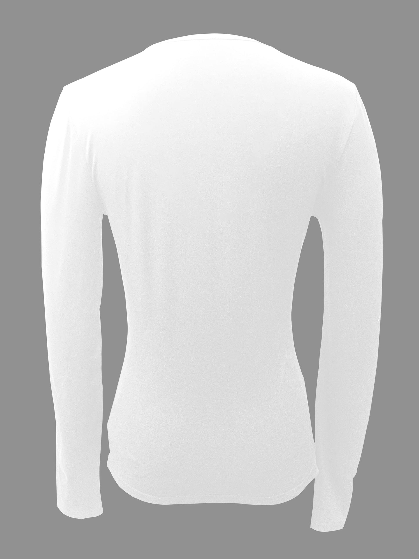 ELVA – Schlichtes Langarmshirt mit V-Ausschnitt