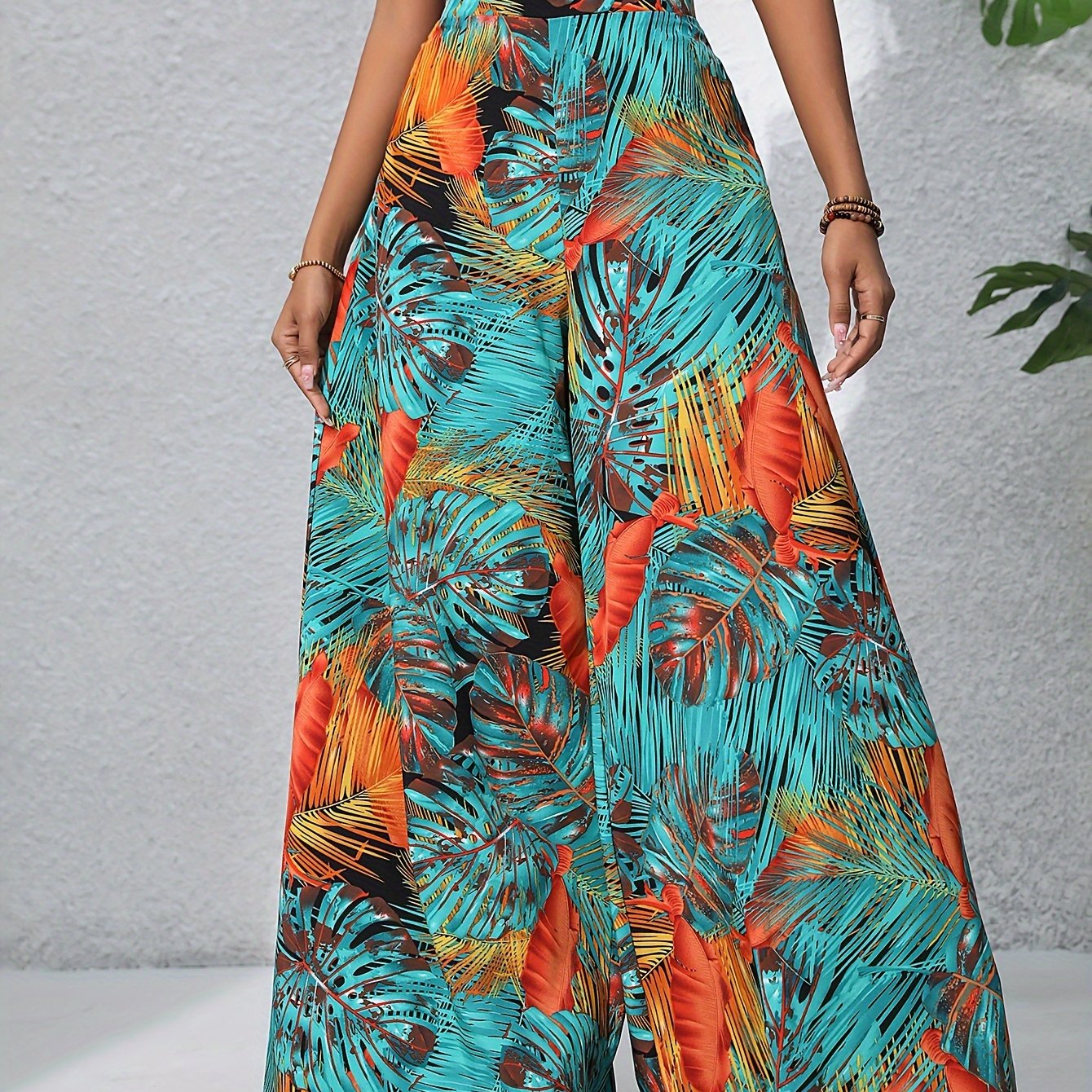 FLORA – Boho-Chiffonhose mit Blumenprint