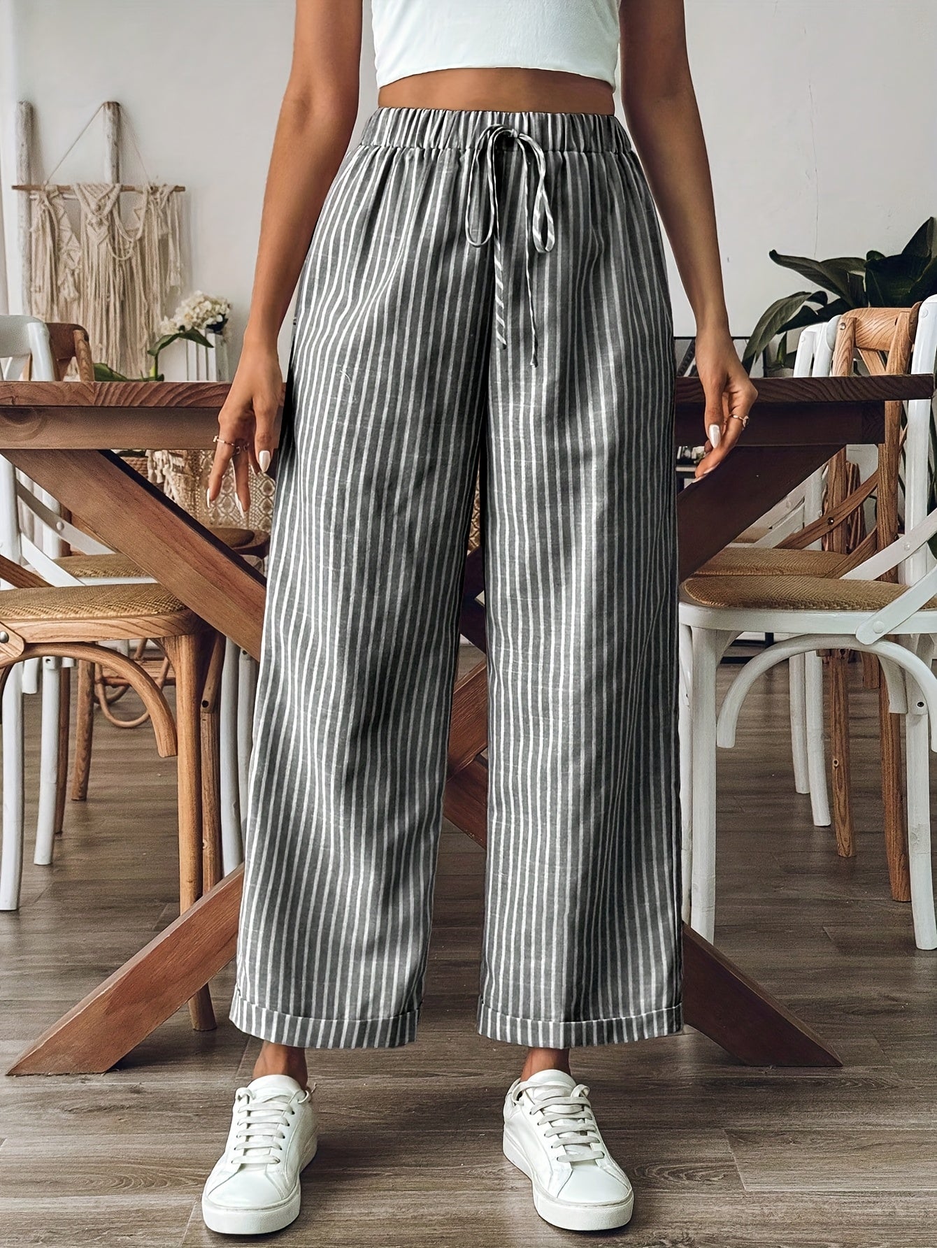 STRIP – Old Money Style Streifenhose