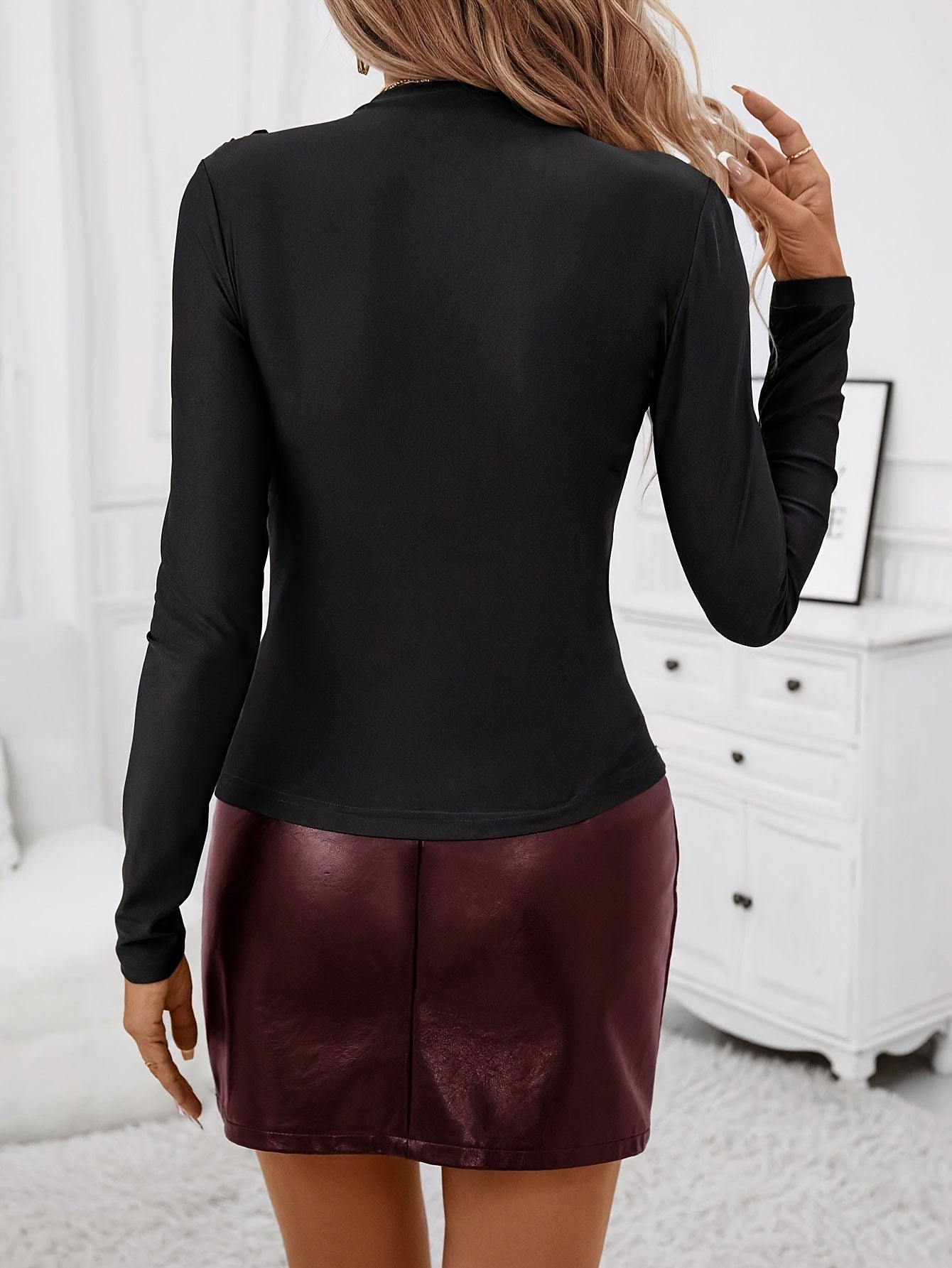 RUCHA – Elegantes Slim-Fit Shirt mit Raffung