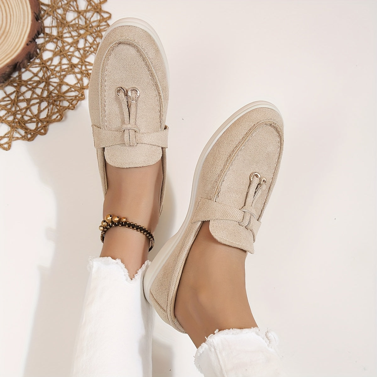 TASSY – Slip-On Loafers mit Troddel-Detail