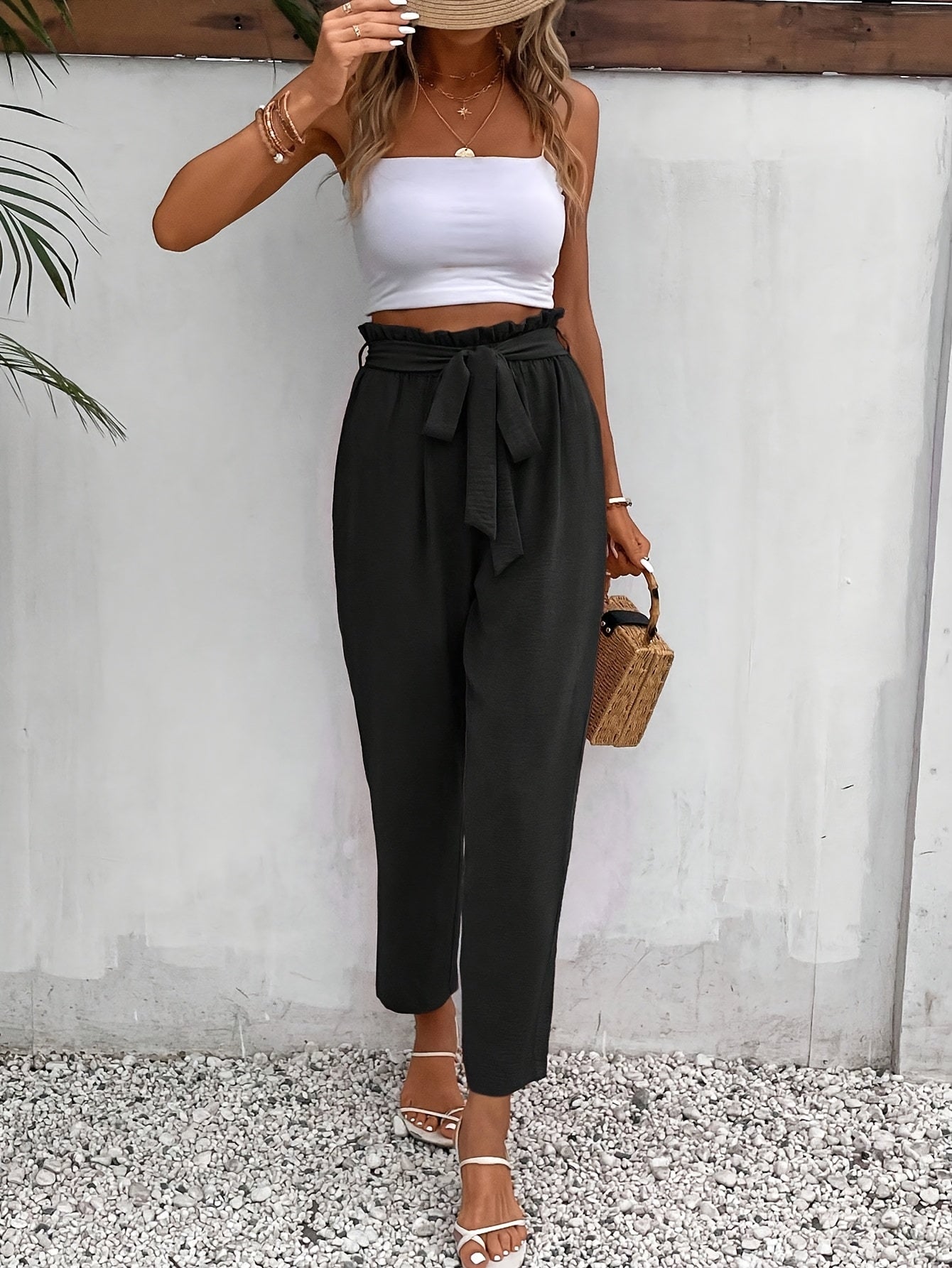 BOWY – Karottenhose mit Schleifendetail