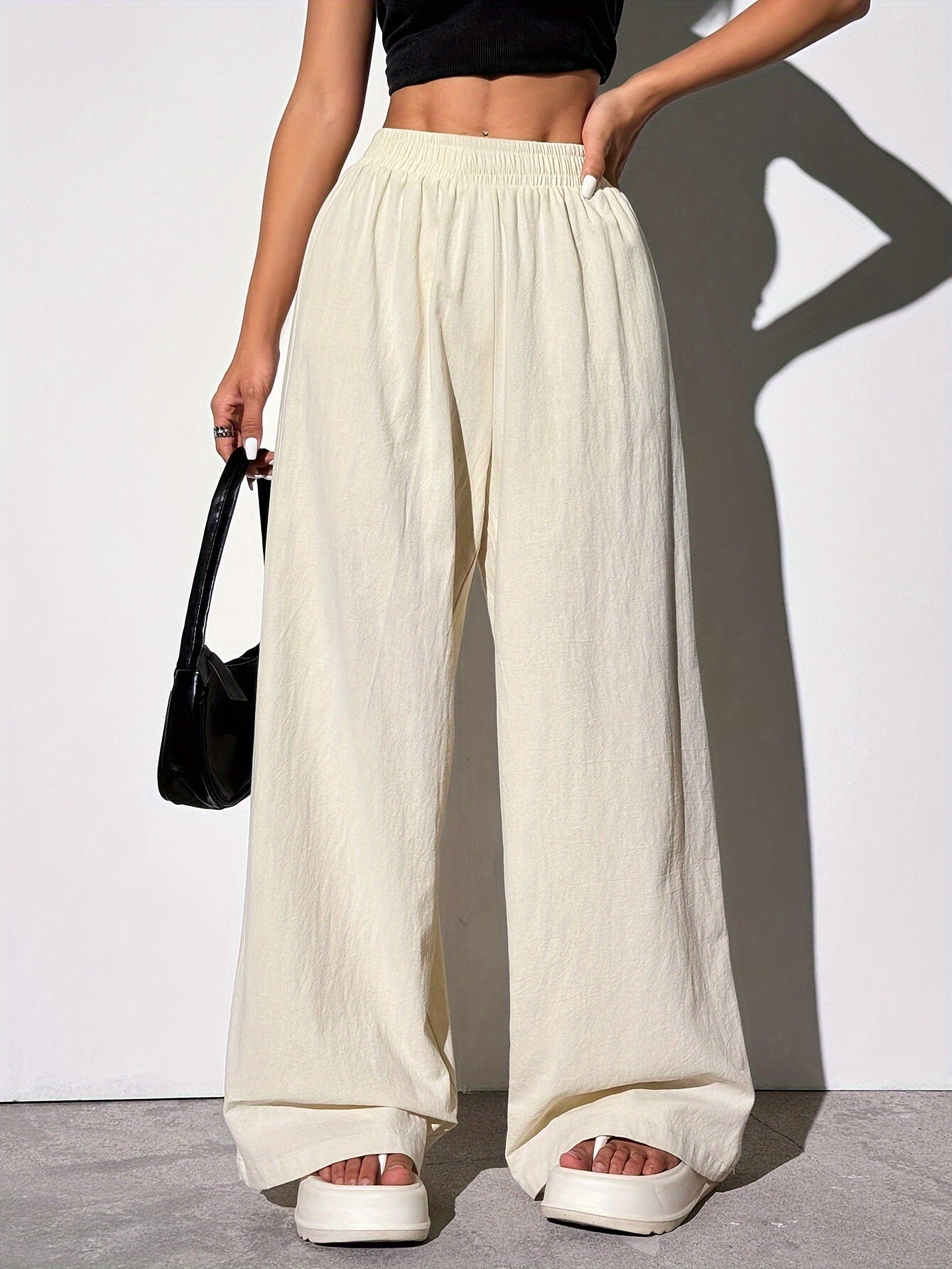 EZRA – Gerade-Hose mit Gummibund & Taschen