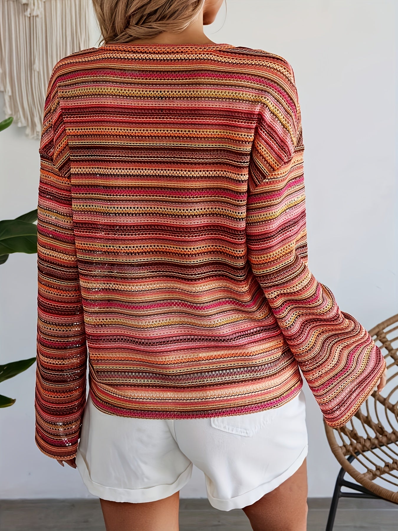 LOVA – Elegantes Langarm Streifenshirt
