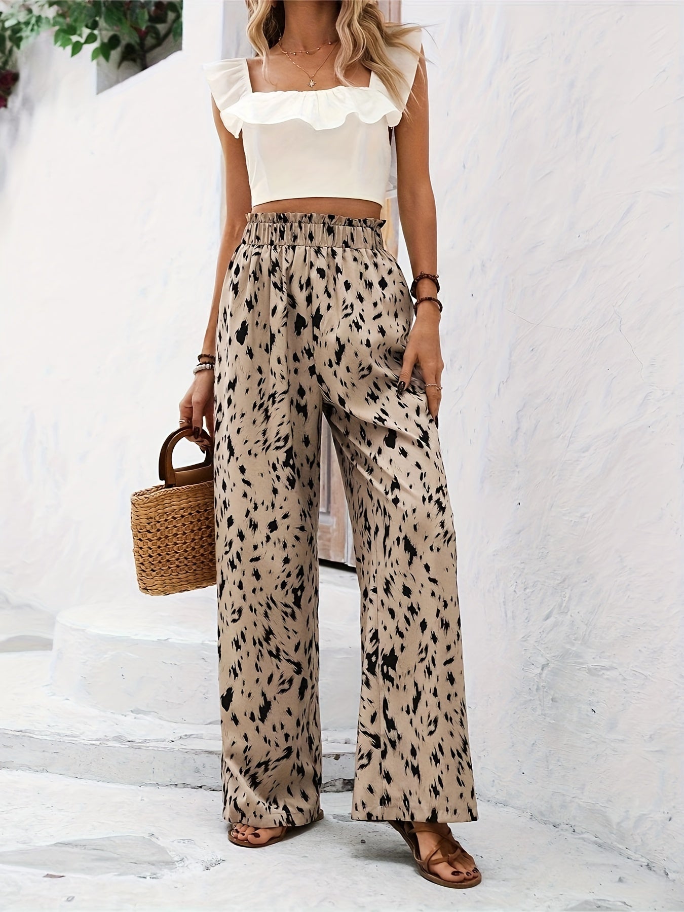 LEOLA – Leopardenhose mit elastischem Bund