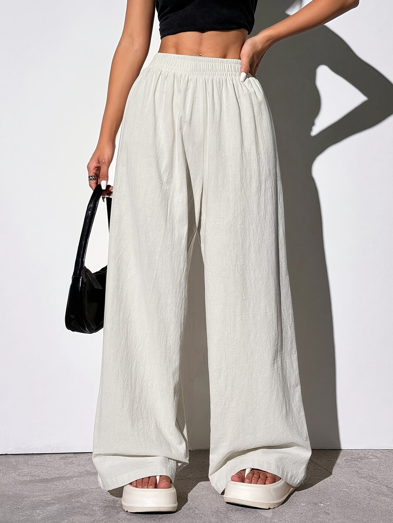 EZRA – Gerade-Hose mit Gummibund & Taschen