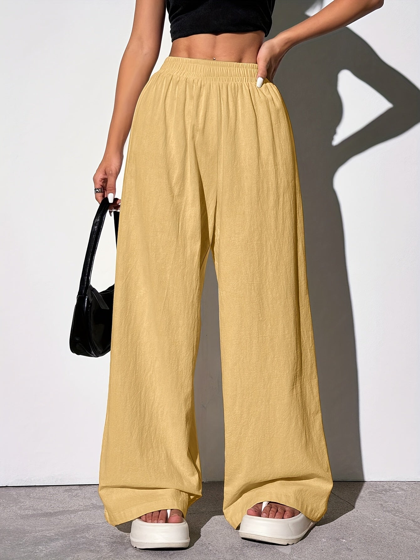 EZRA – Gerade-Hose mit Gummibund & Taschen