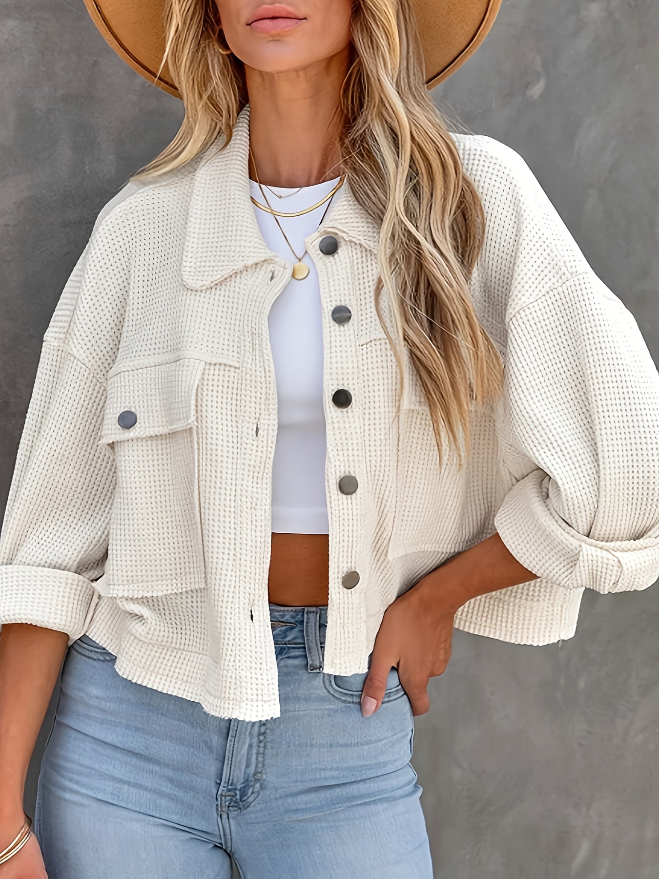 OZY – Damen Cord-Jacke mit Reverskragen