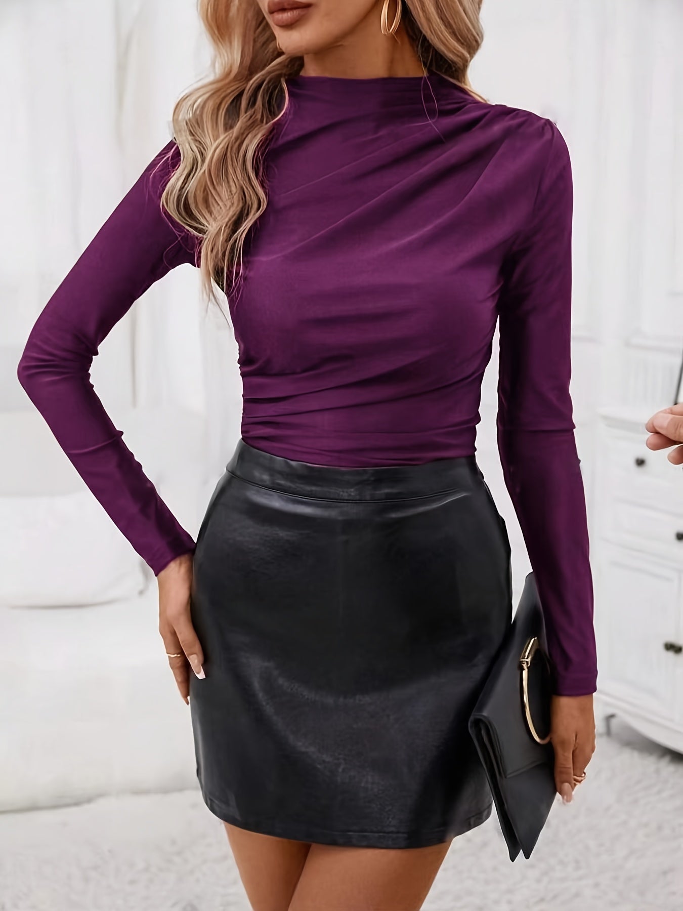 RUCHA – Elegantes Slim-Fit Shirt mit Raffung