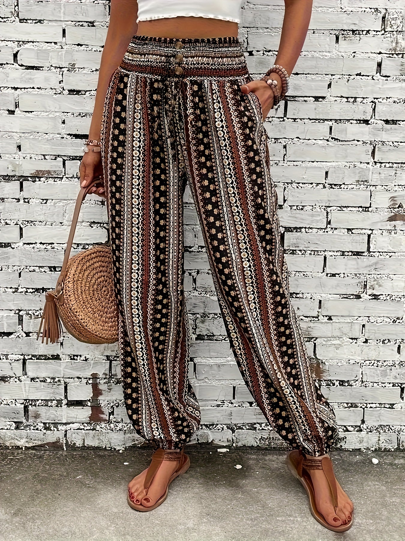 BOHOX – Boho-Palazzohose mit Print