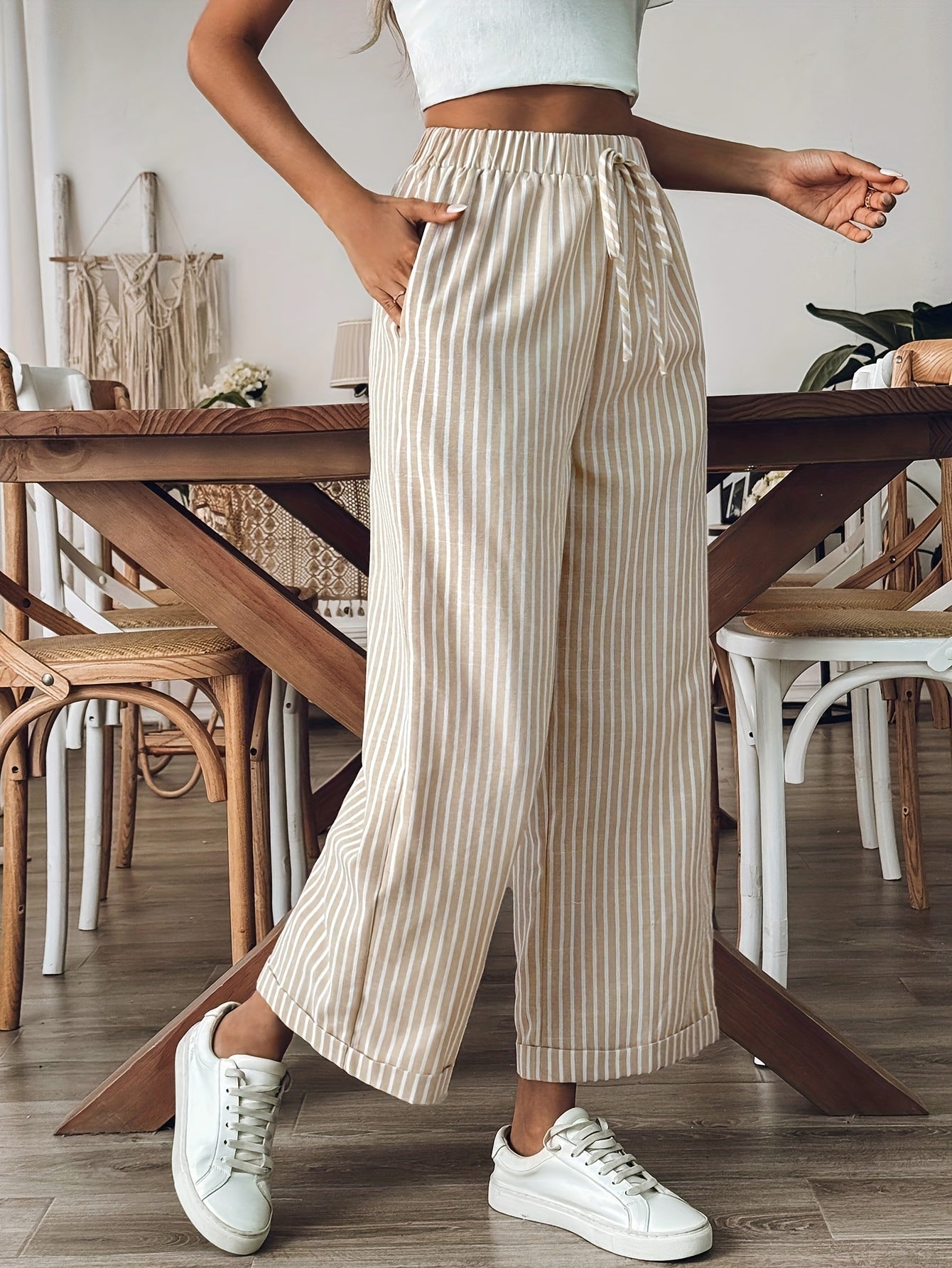 STRIP – Old Money Style Streifenhose