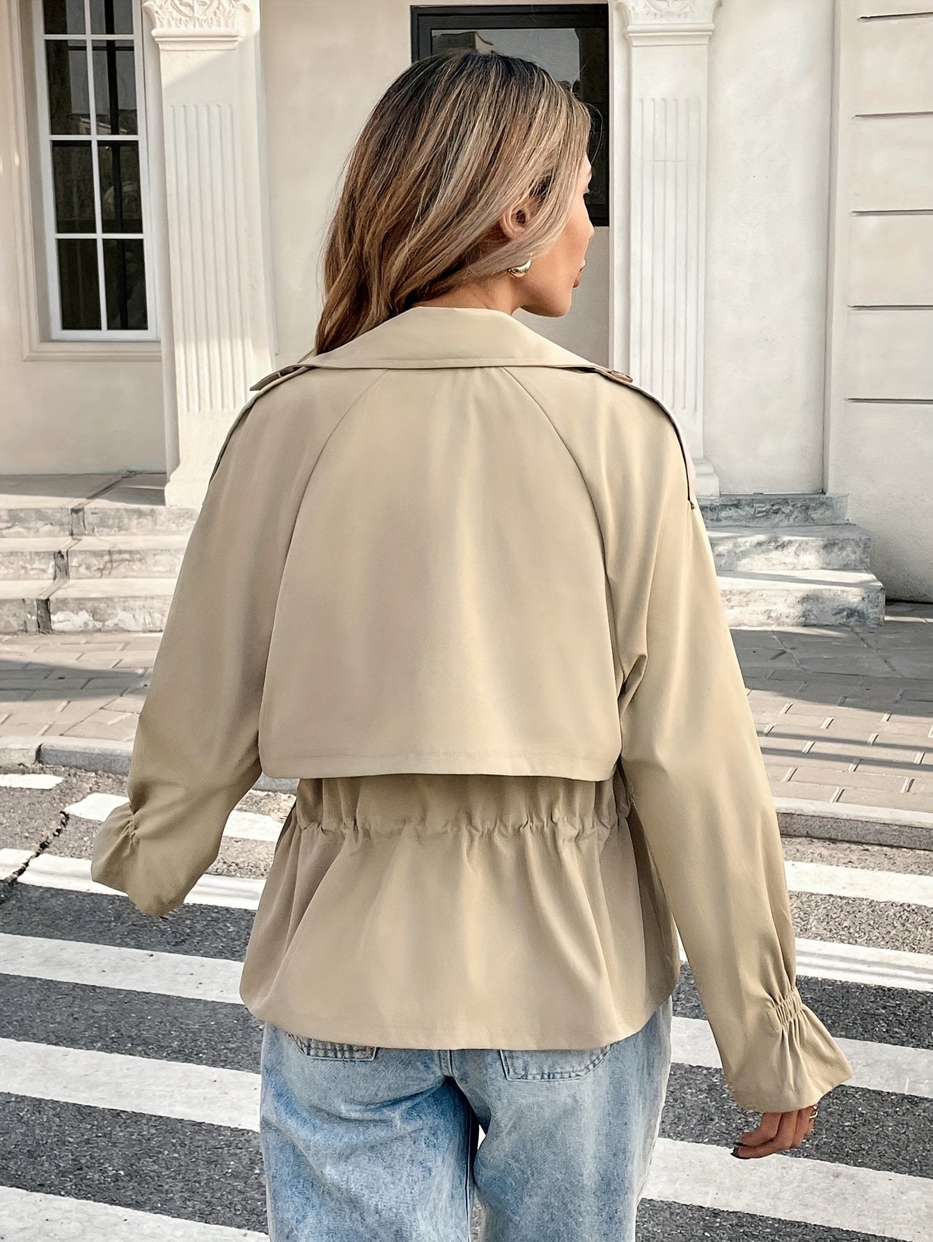 SOFTY – Damen Trenchcoat mit Taillenzug