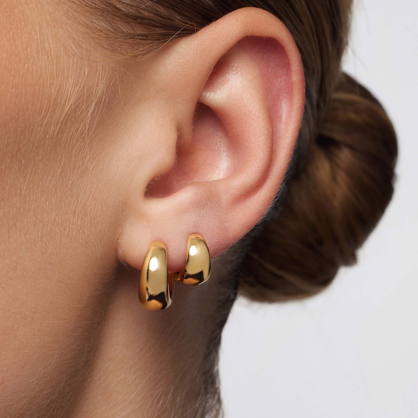 Rue Mini Hoops Ohrringe | Gold 18k