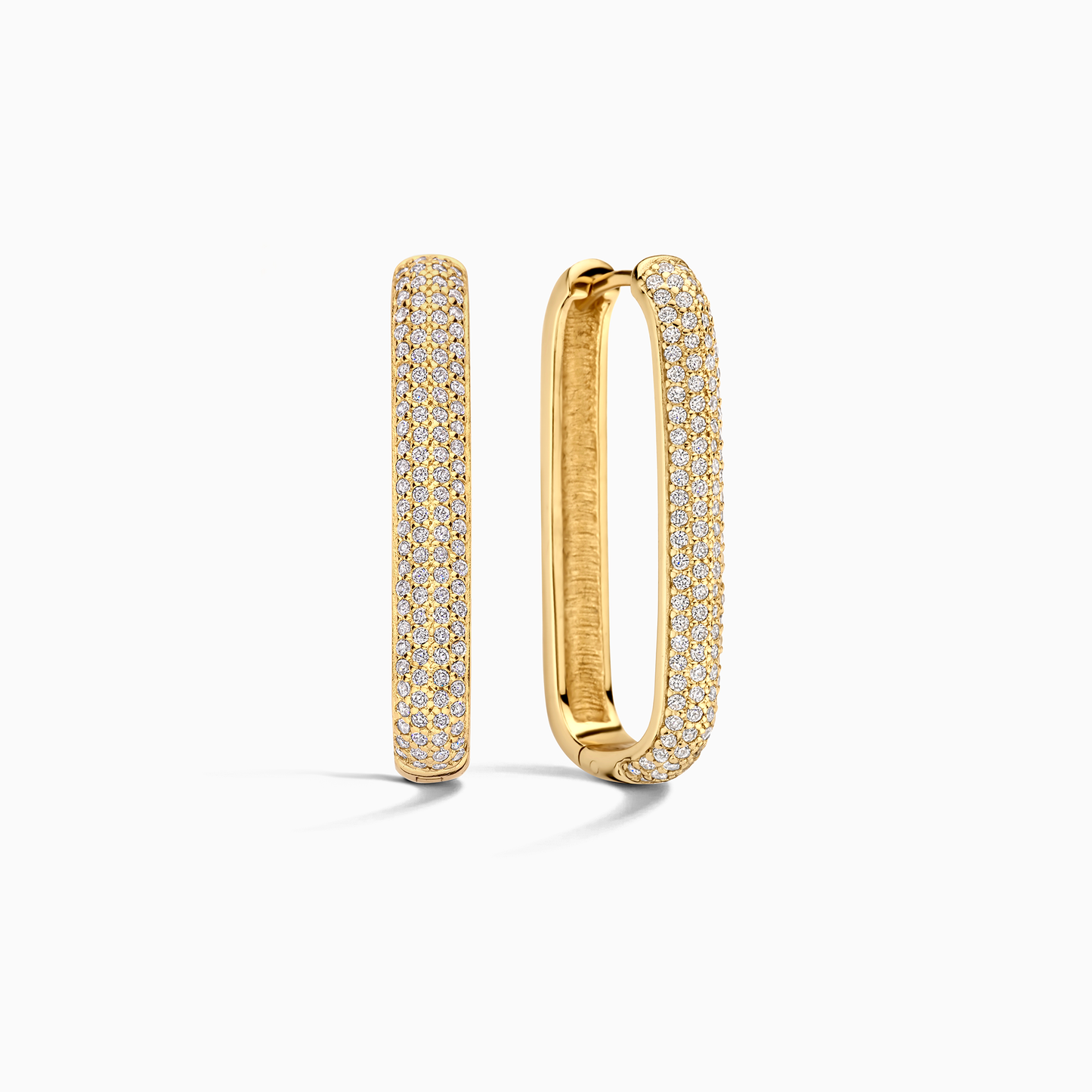 Pavé Hoops Ohrringe | Gold 16k