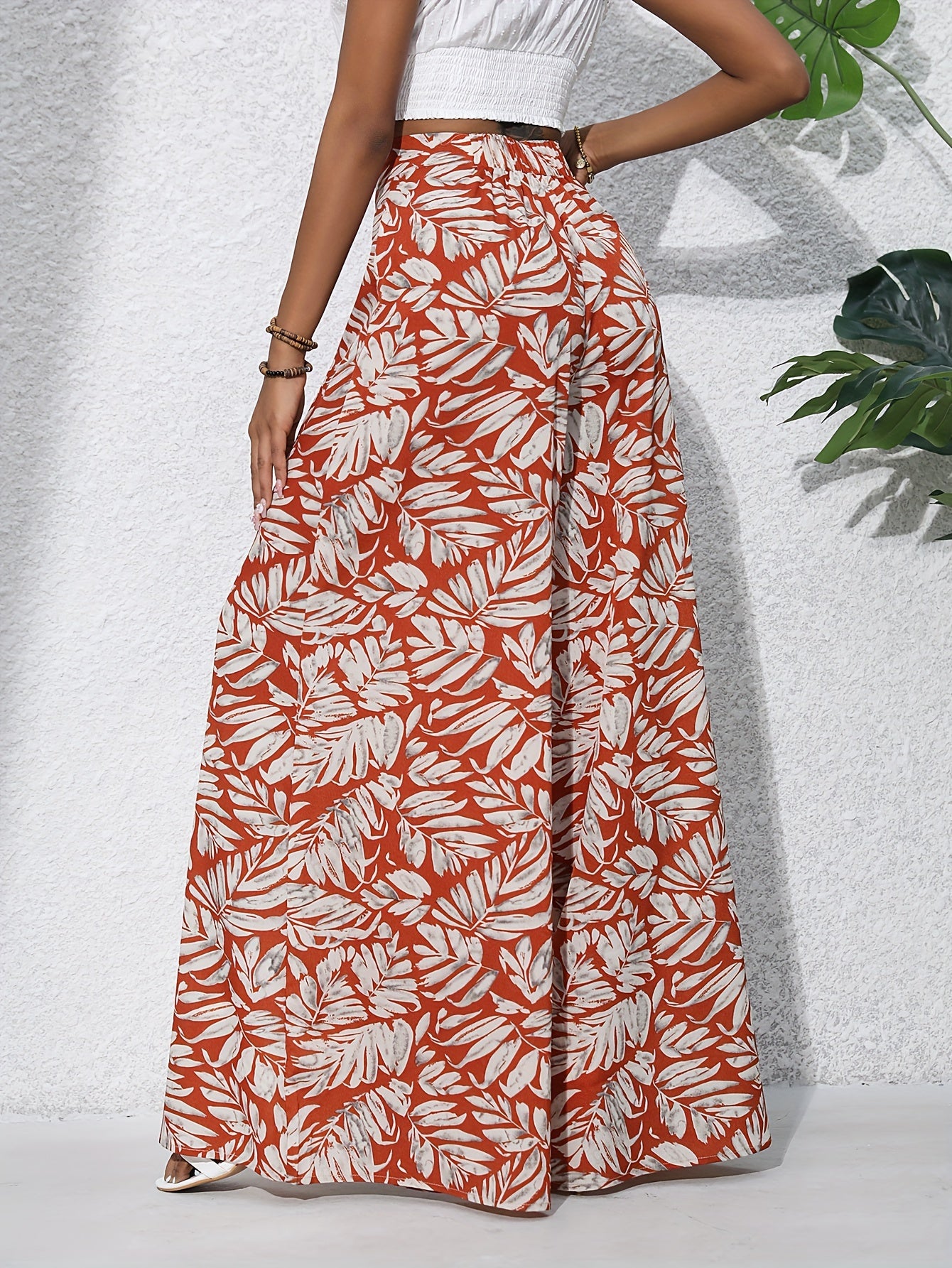 FLORA – Boho-Chiffonhose mit Blumenprint