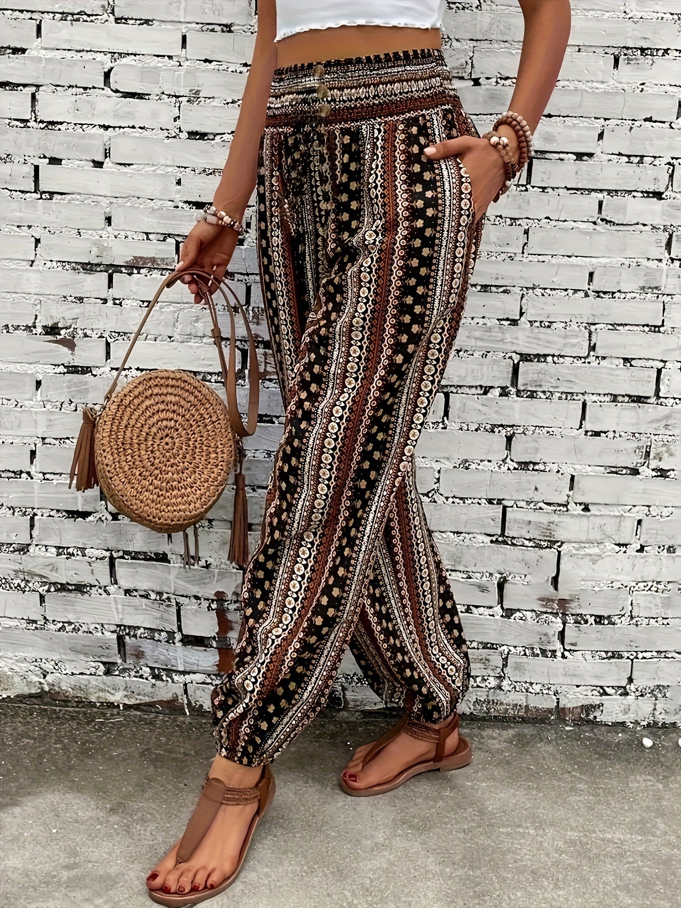 BOHOX – Boho-Palazzohose mit Print