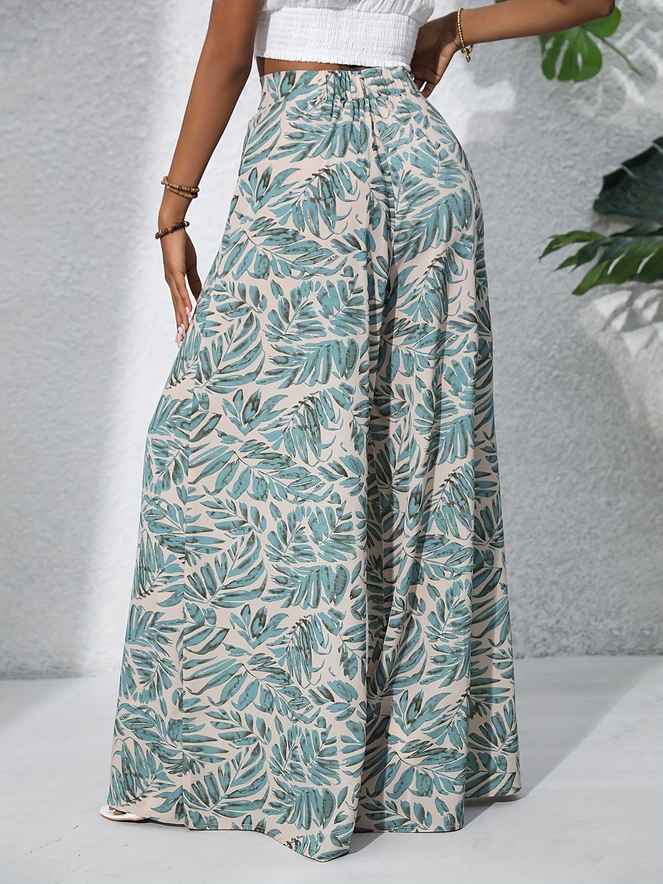 FLORA – Boho-Chiffonhose mit Blumenprint