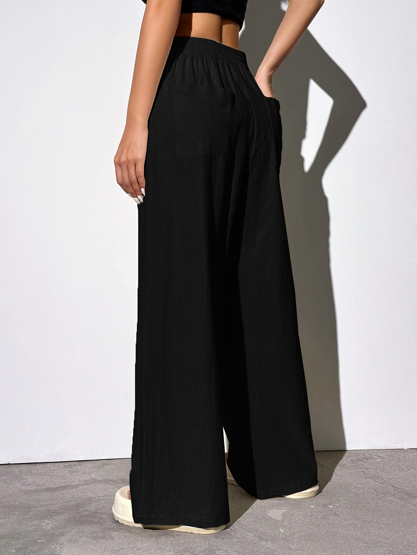 EZRA – Gerade-Hose mit Gummibund & Taschen