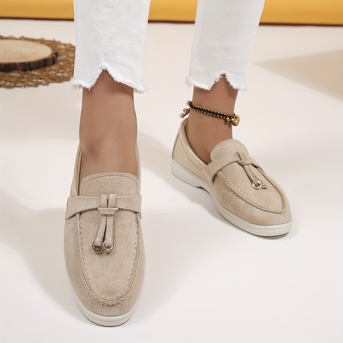 TASSY – Slip-On Loafers mit Troddel-Detail