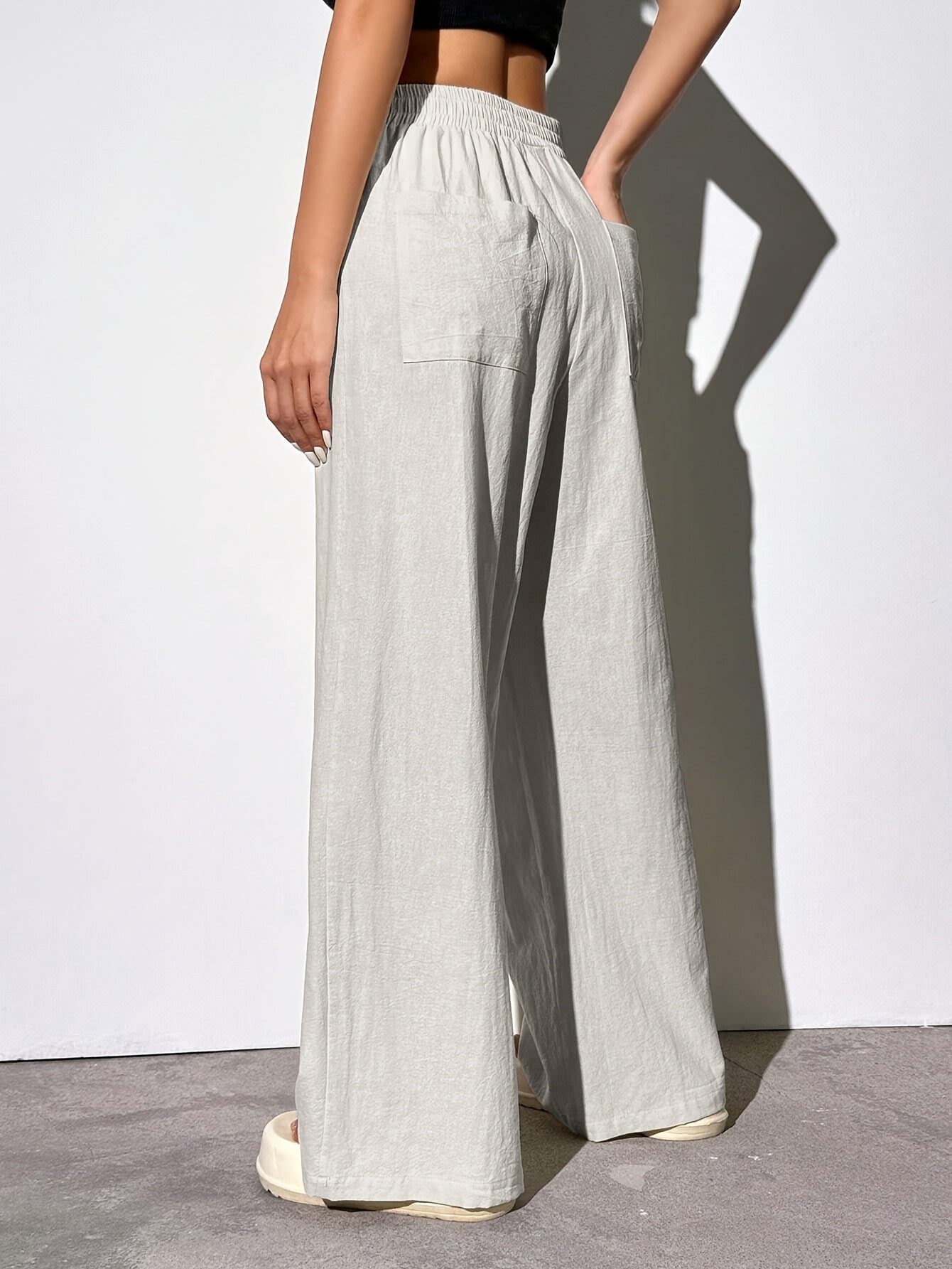 EZRA – Gerade-Hose mit Gummibund & Taschen