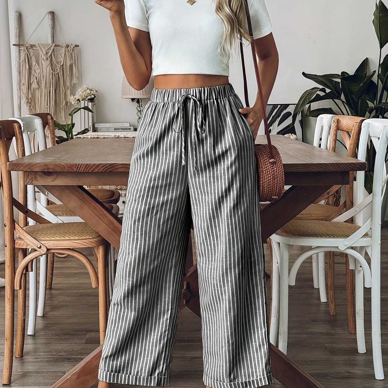 STRIP – Old Money Style Streifenhose