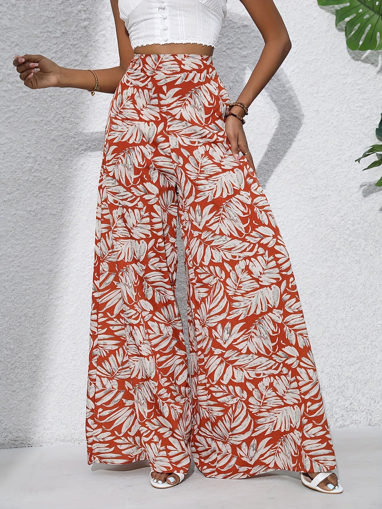 FLORA – Boho-Chiffonhose mit Blumenprint
