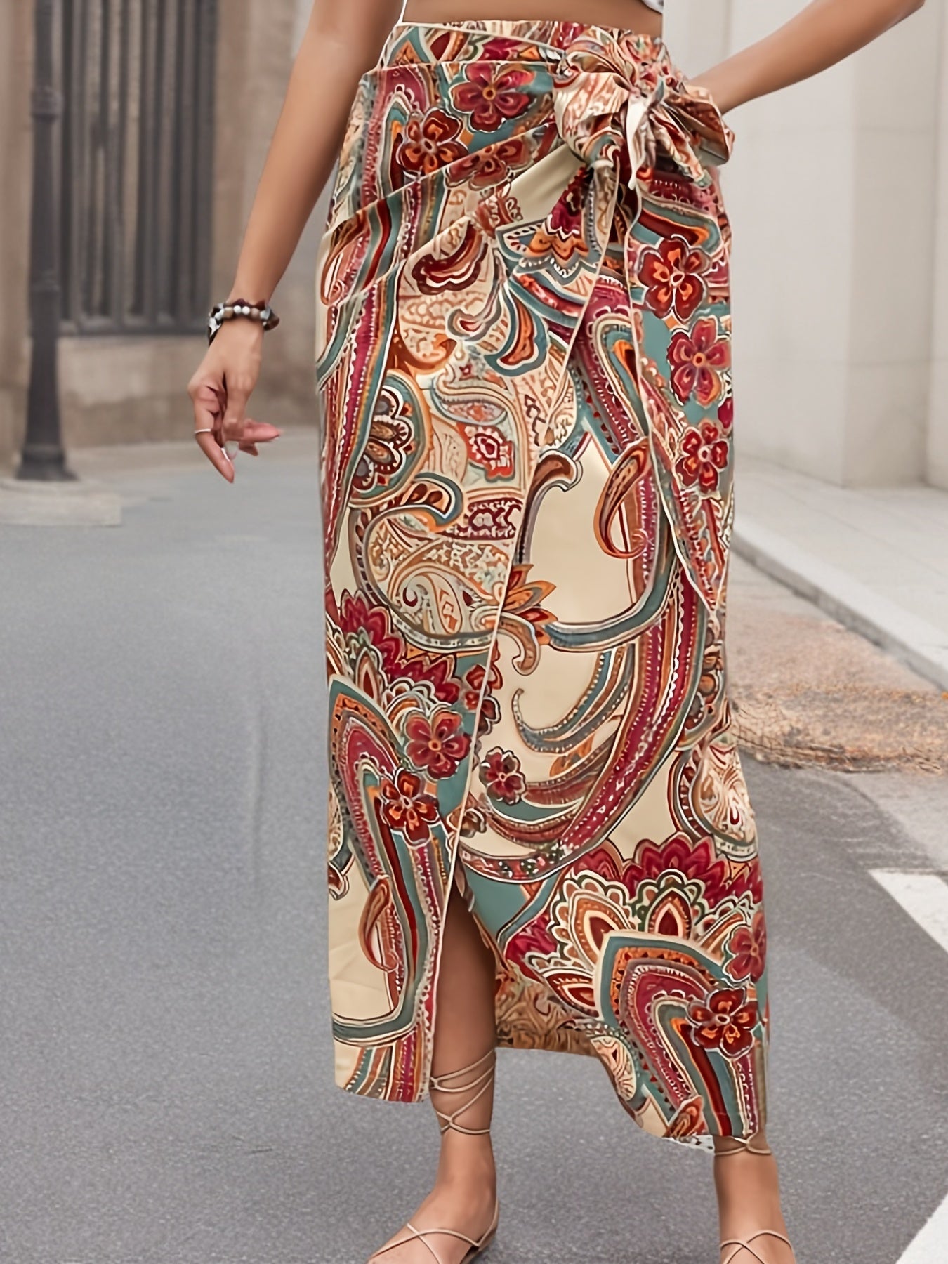 LYRA – Eleganter High-Waist-Rock mit Schleife