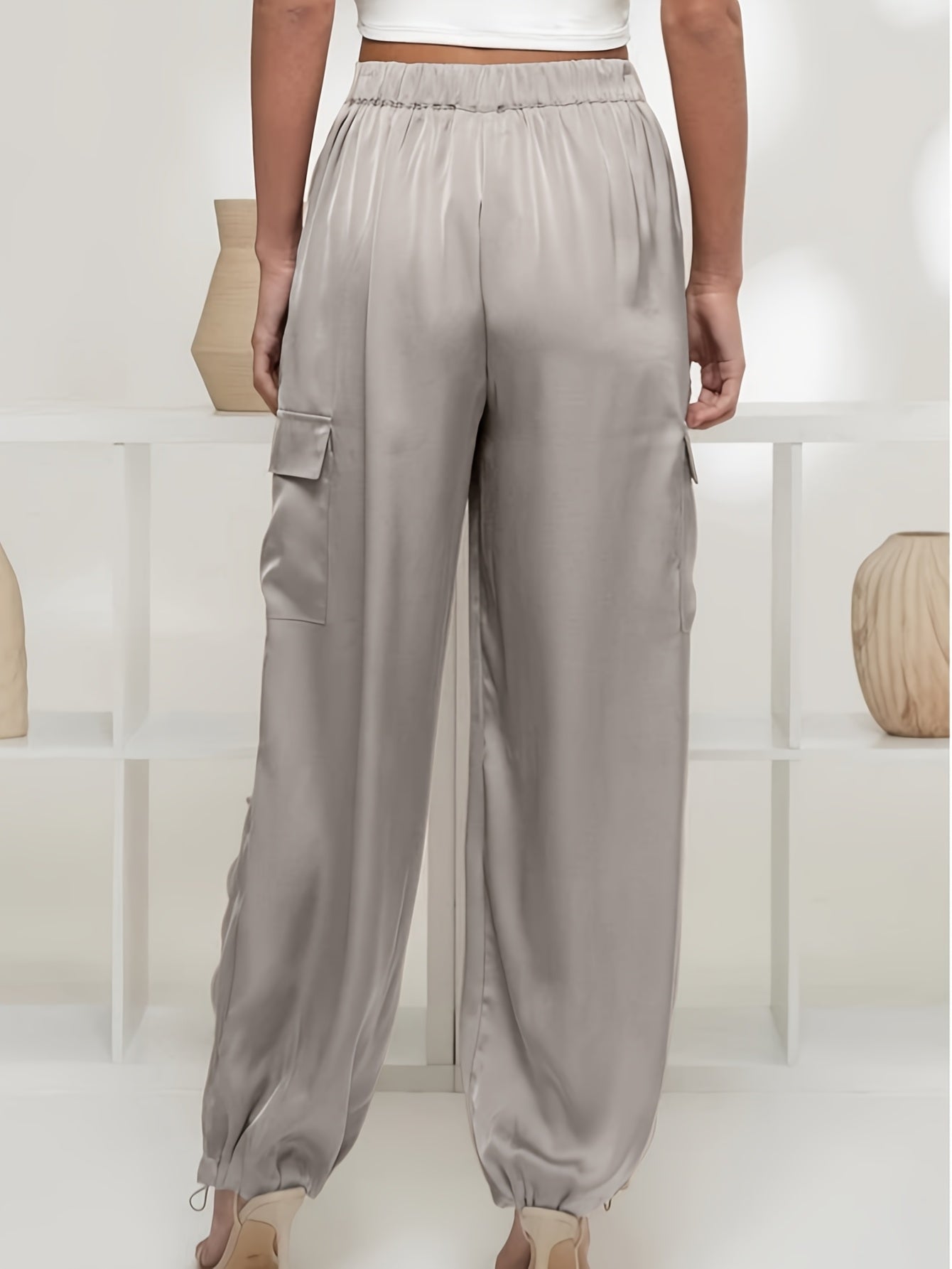CARGA – Cargohose mit hohem Bund & weitem Bein