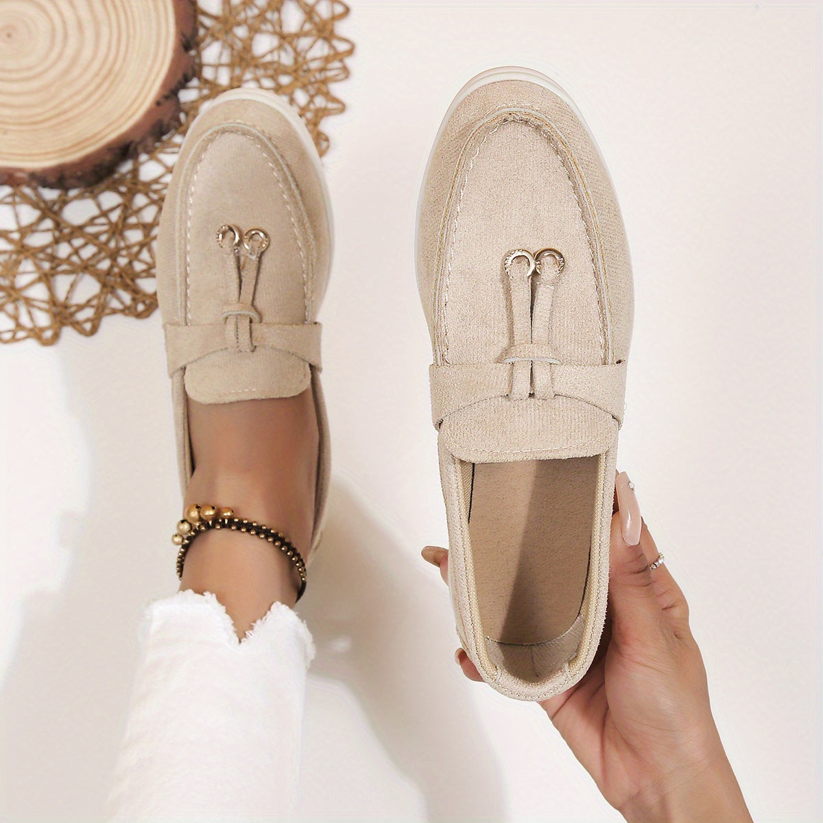 TASSY – Slip-On Loafers mit Troddel-Detail