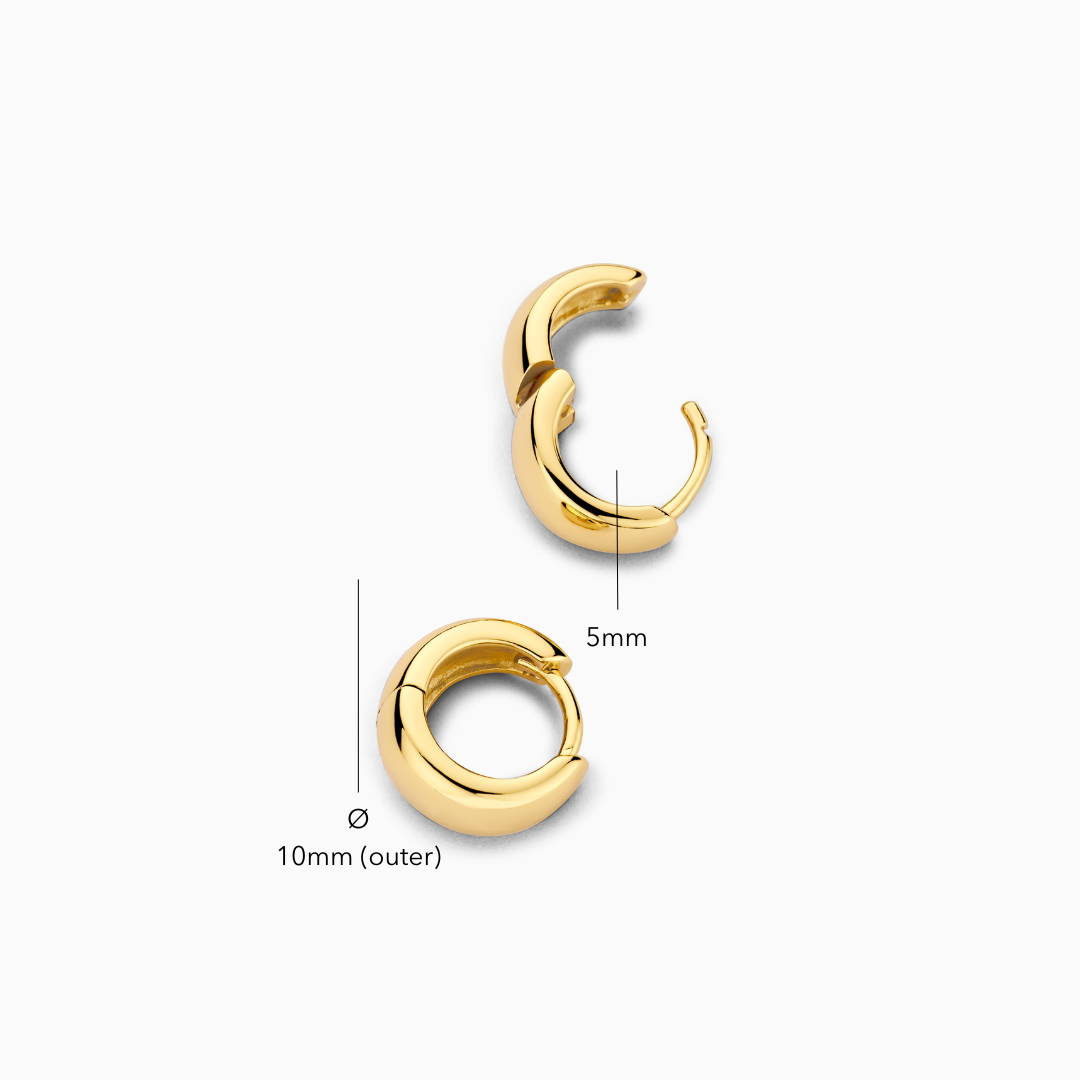 Rue Mini Hoops Ohrringe | Gold 18k