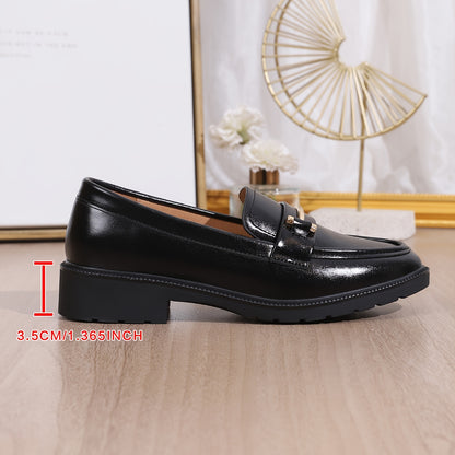 BUCKY – Damen All-Match Loafer mit Schnallendekor