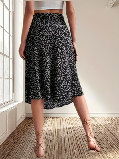 BLOOM – Boho-Chic High-Waist Midi-Rock
