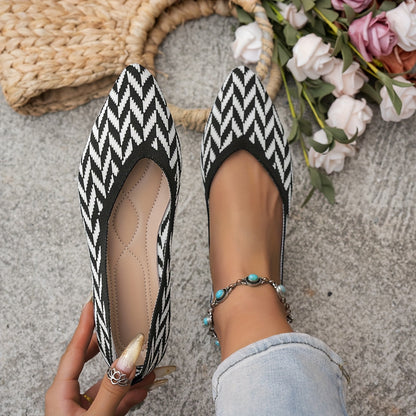 KNITZ – Flache Strick-Loafer