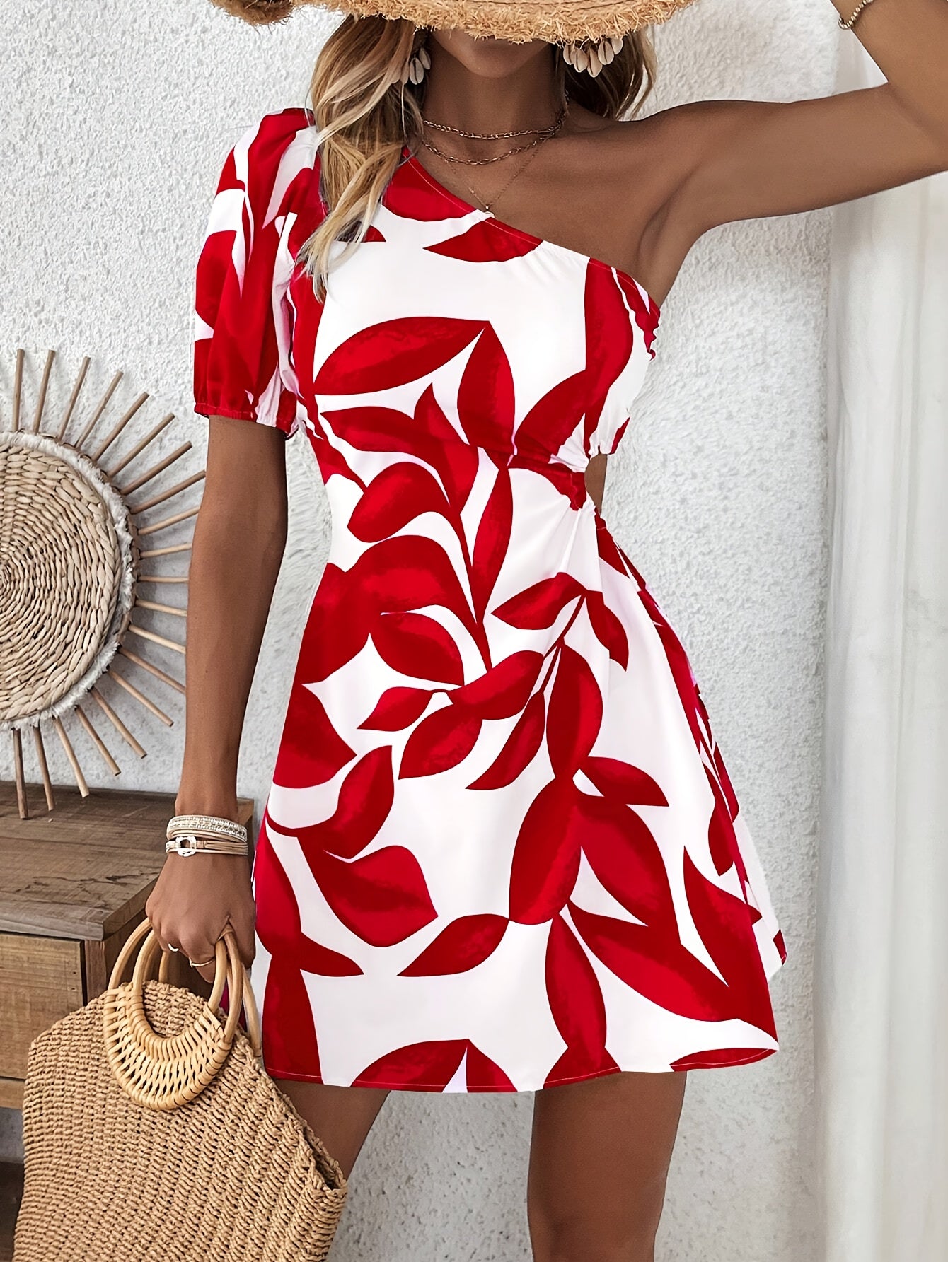 FLOR – Ein Schulter Minikleid