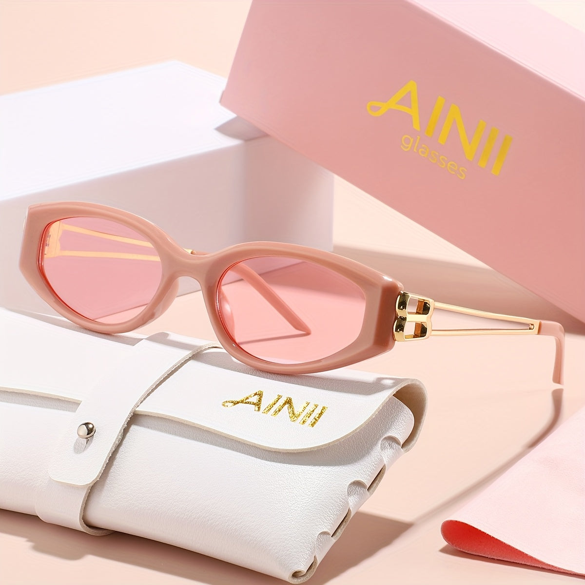 AINII - Retro Damenbrille in Diamantform