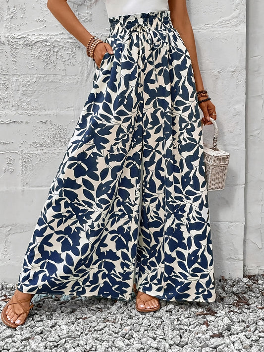 BOHO – Weitbein-Hose mit Blumenprint