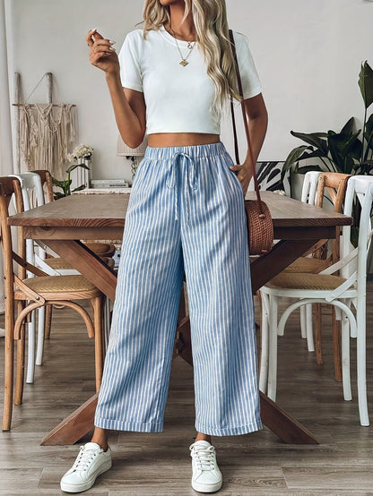 STRIP – Old Money Style Streifenhose