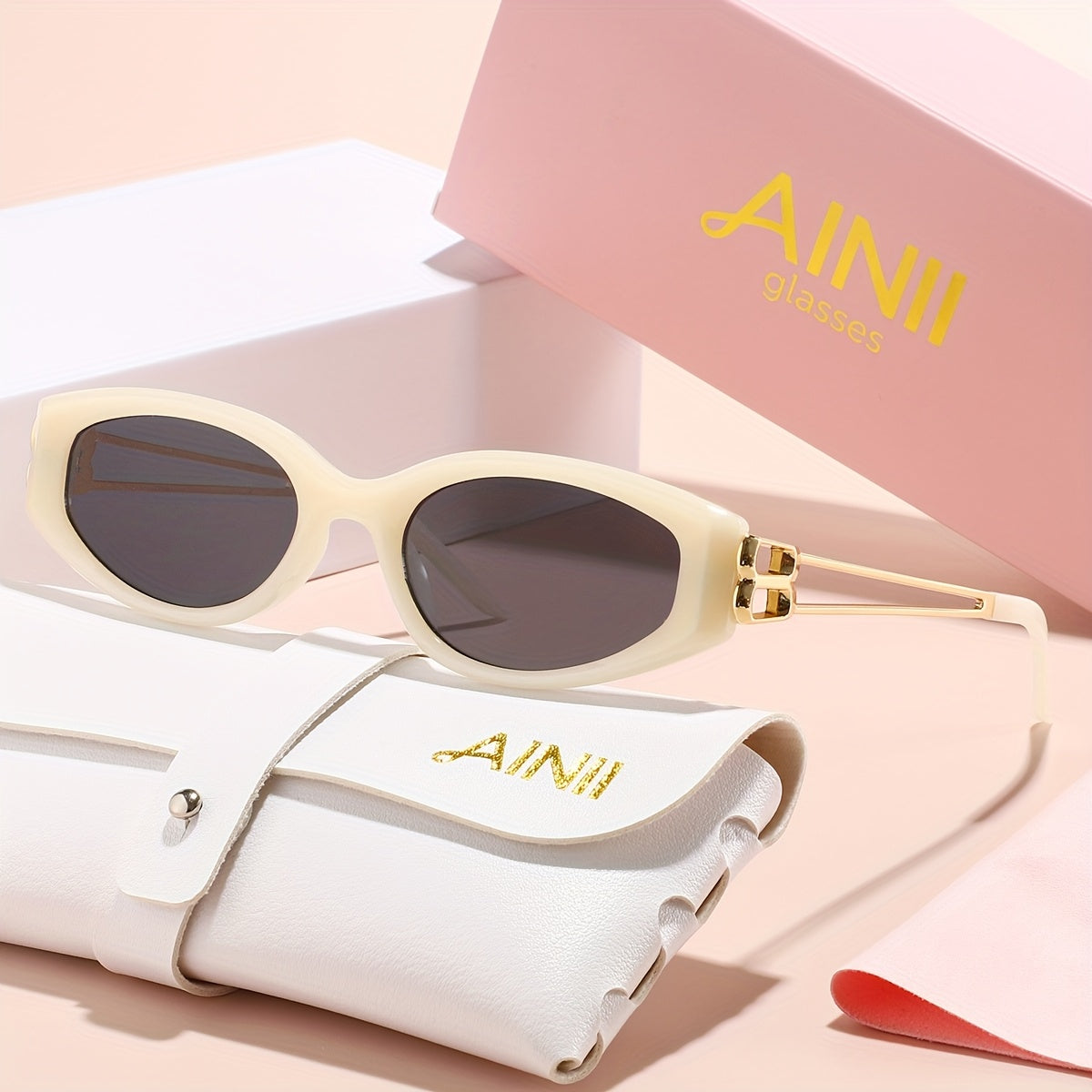 AINII - Retro Damenbrille in Diamantform