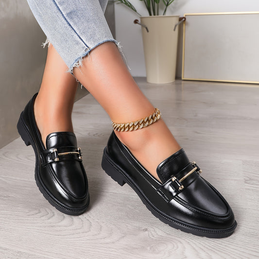BUCKY – Damen All-Match Loafer mit Schnallendekor