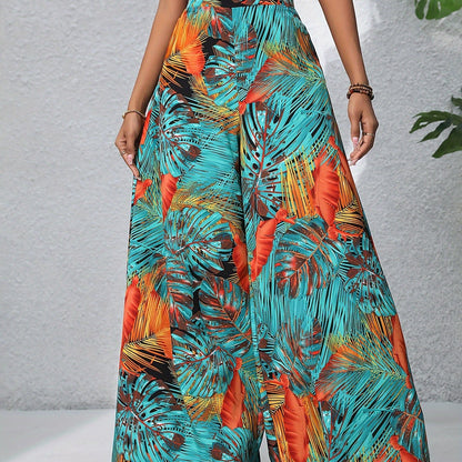 FLORA – Boho-Chiffonhose mit Blumenprint
