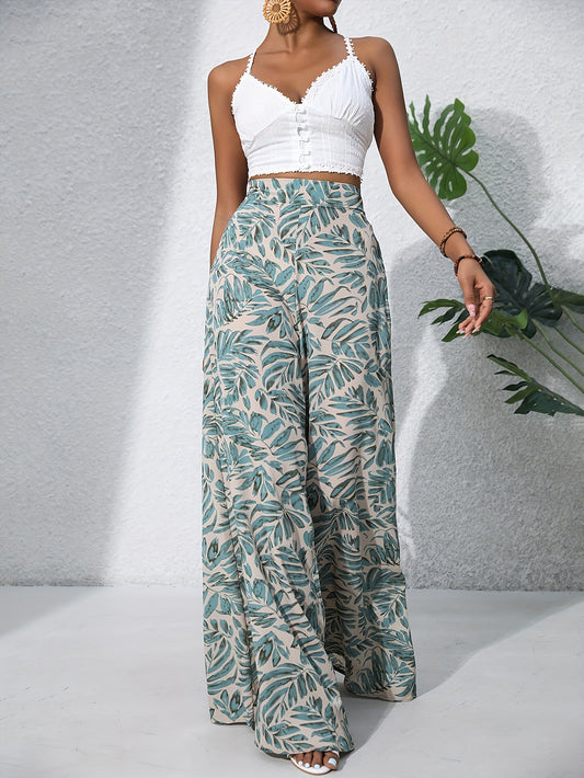FLORA – Boho-Chiffonhose mit Blumenprint