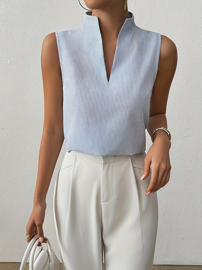 STRIP – Elegantes V-Neck Top mit Streifen