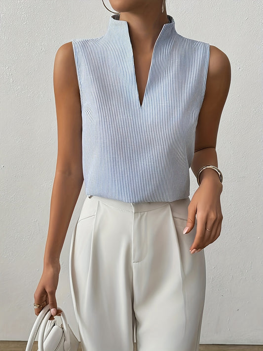 STRIP – Elegantes V-Neck Top mit Streifen