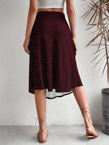 BLOOM – Boho-Chic High-Waist Midi-Rock